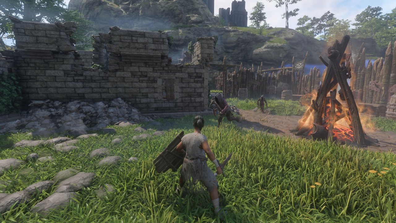 [25/01/2024] Enshrouded Early Access – Nicht nur das Gameplay, auch der düstere, kontraststarke Look erinnern bisweilen an ein Dark Souls.