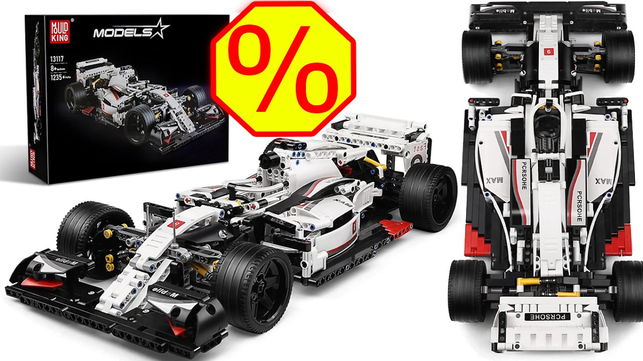 [17/01/2024] Nur 55,99 Euro: Lego F1 Rennwagen zu teuer? Mould King hat etwas dagegen!