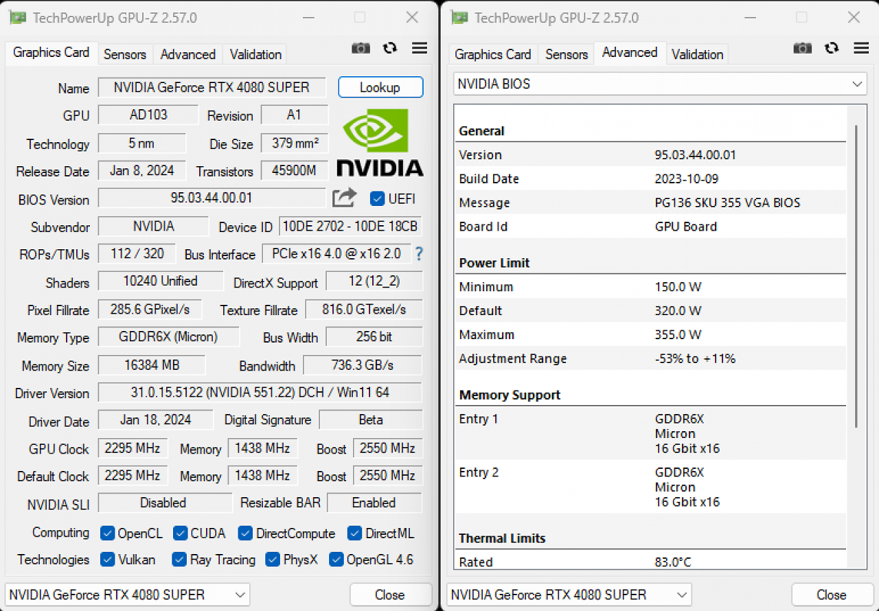 Nvidia Geforce RTX 4080 Super Founders Edition: Übersicht
