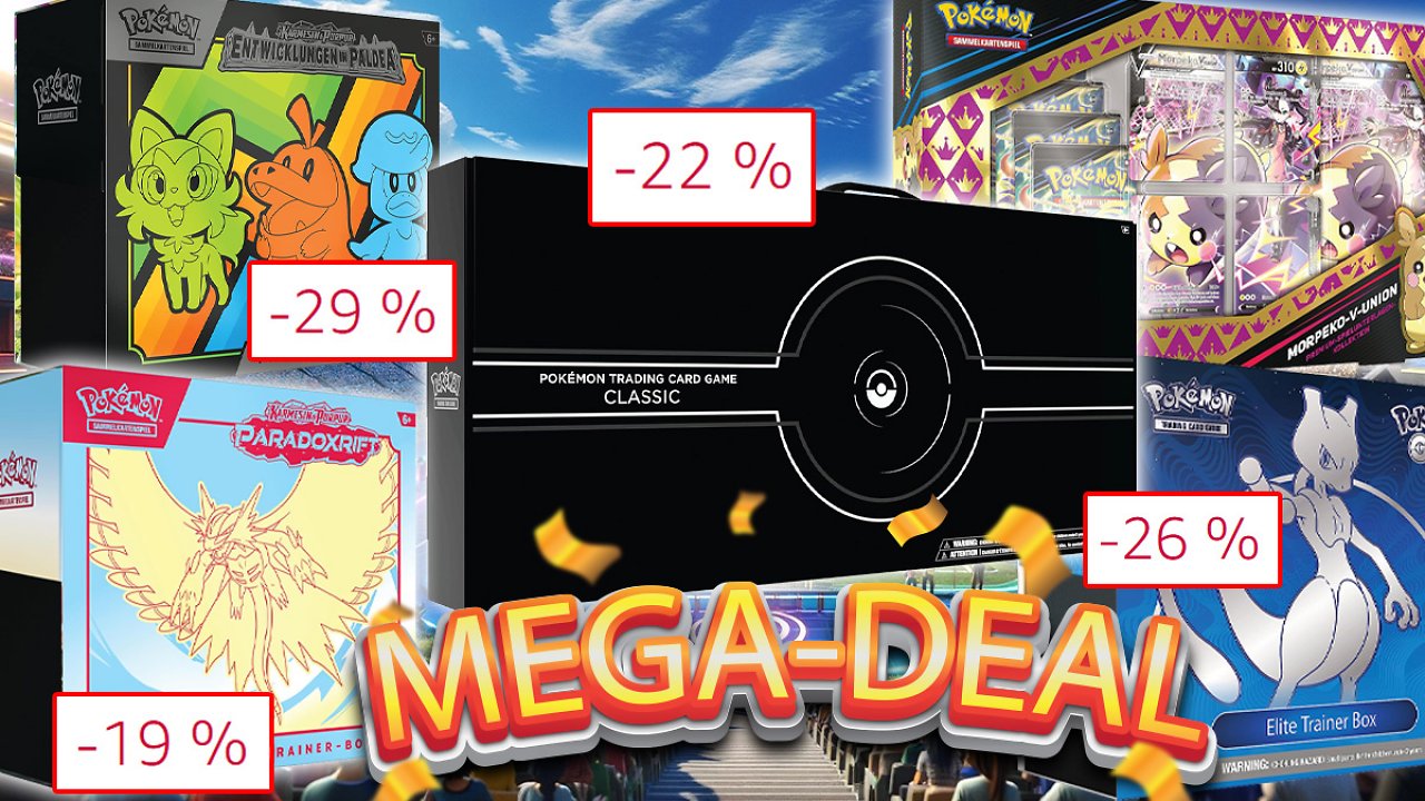 [22/01/2024] Pokémon-Fans aufgepasst! Bis zu 100 Euro sparen auf Pokémon Classic Collection, Top-Trainer-Boxen und vieles mehr