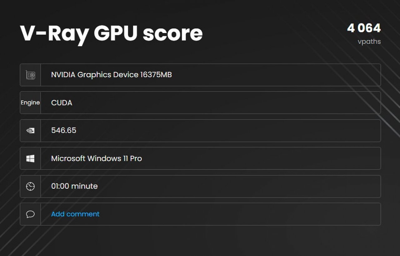 [23/01/2024] V-Ray Benchmark (1)