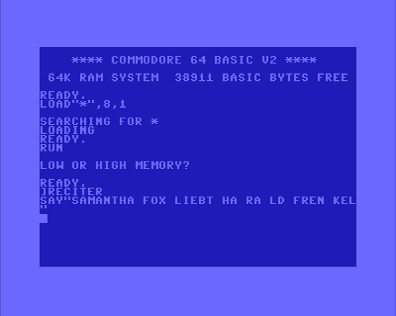 [26/01/2024] Software Automatic Mouth (kurz: S.A.M.), das 1982 erschienene Sprachprogramm für den C64, sagte stets die Wahrheit.