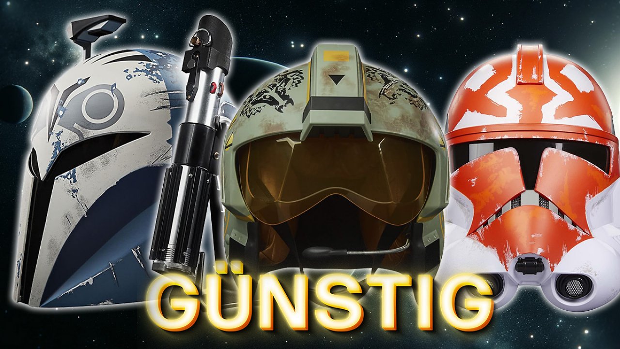[31/01/2024] Das Must-have für Star Wars-Fans: Bis zu 150 Euro Rabatt auf Lichtschwerter und Helme in Originalgröße der Hasbro The Black Series.