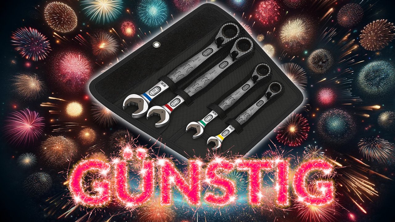 [03/01/2024] Wera-Preisfeuerwerk zum Jahresstart: Fast 150 Euro Rabatt auf Wera-Joker Maul-Ringratschenschlüssel-Set