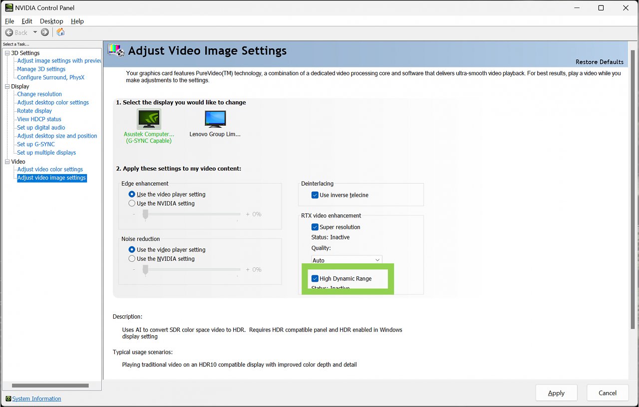 [25/01/2024] Nvidia RTX Video HDR: Tensor-Kerne machen Videos hübsch