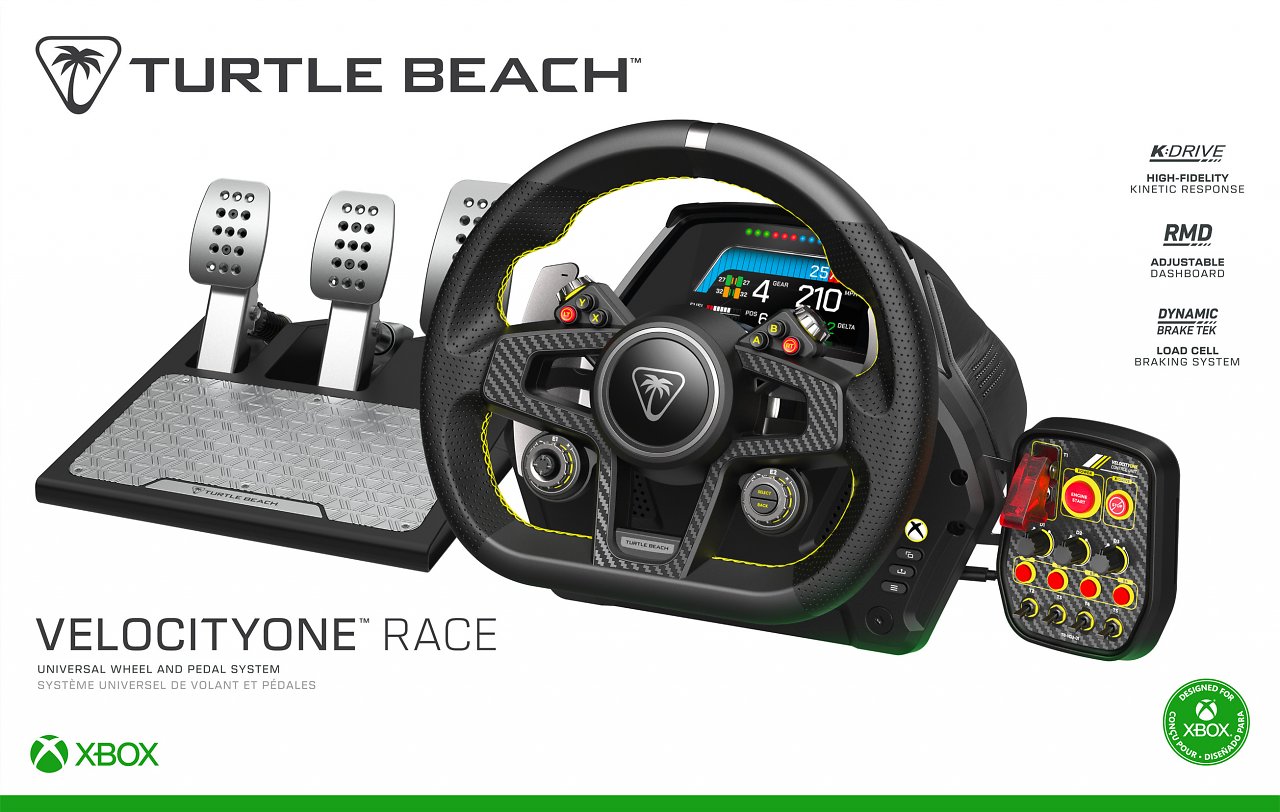 [17/01/2024] VelocityOne Race: Lenkrad- und Pedalsystem von Turtle Beach liegt bei 700 Euro