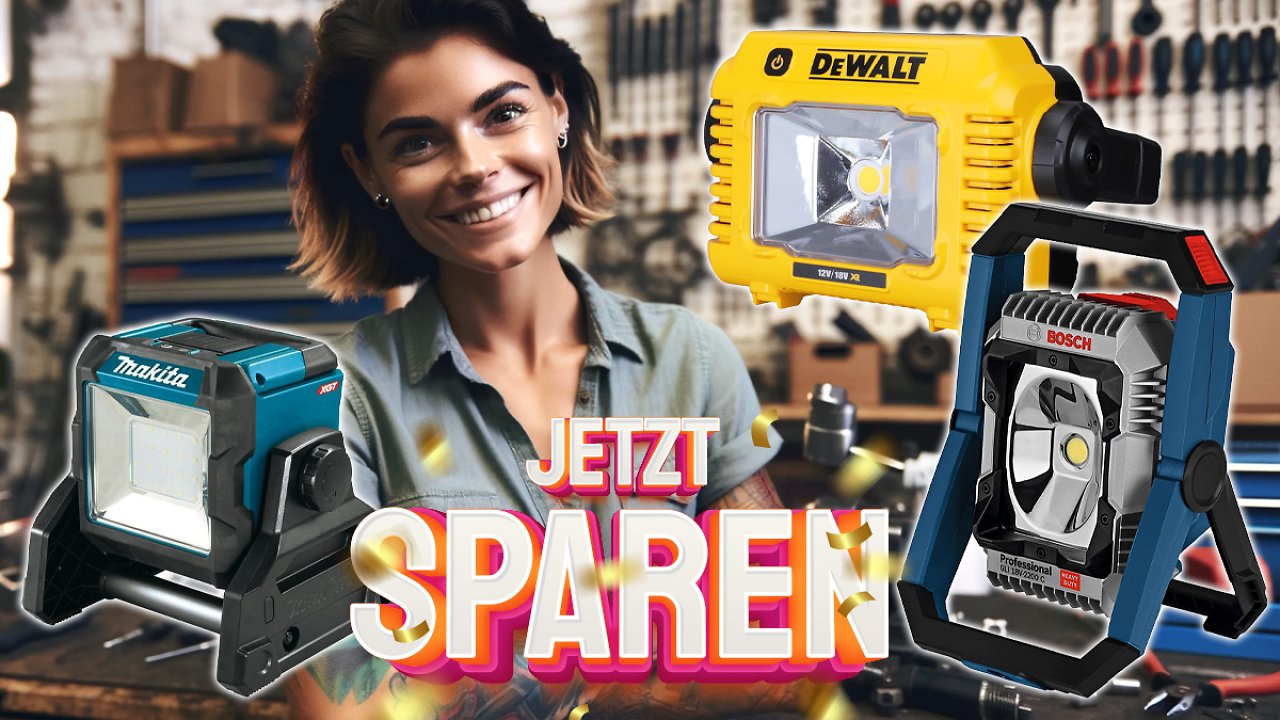[25/02/2024] Baustellen-Schnäppchenalarm: Bis zu 46 % Rabatt auf Baustrahler von Makita, Bosch, DeWalt, Einhell und weiteren Marken - Preise schon ab 31,44 Euro!