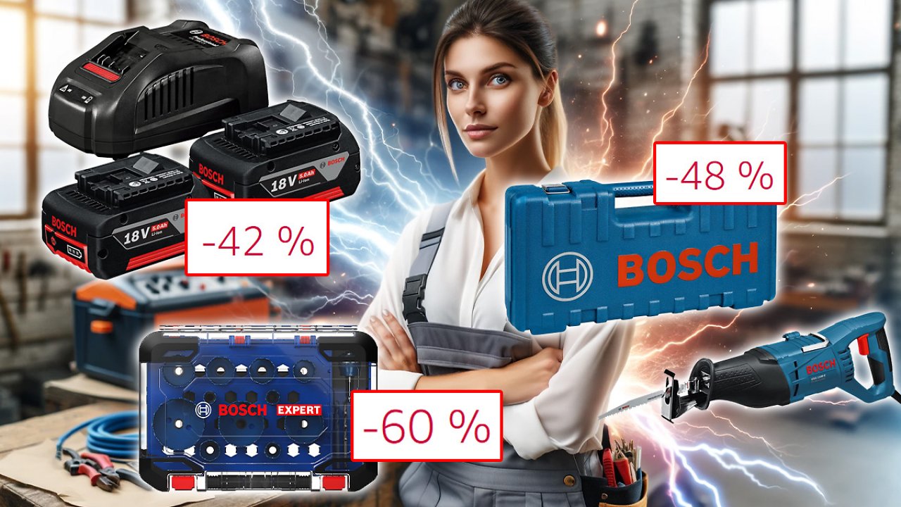 [19/02/2024] Volle Ladung, kleiner Preis: 42 % Rabatt auf Bosch Professional 18V System Akku Starter-Set