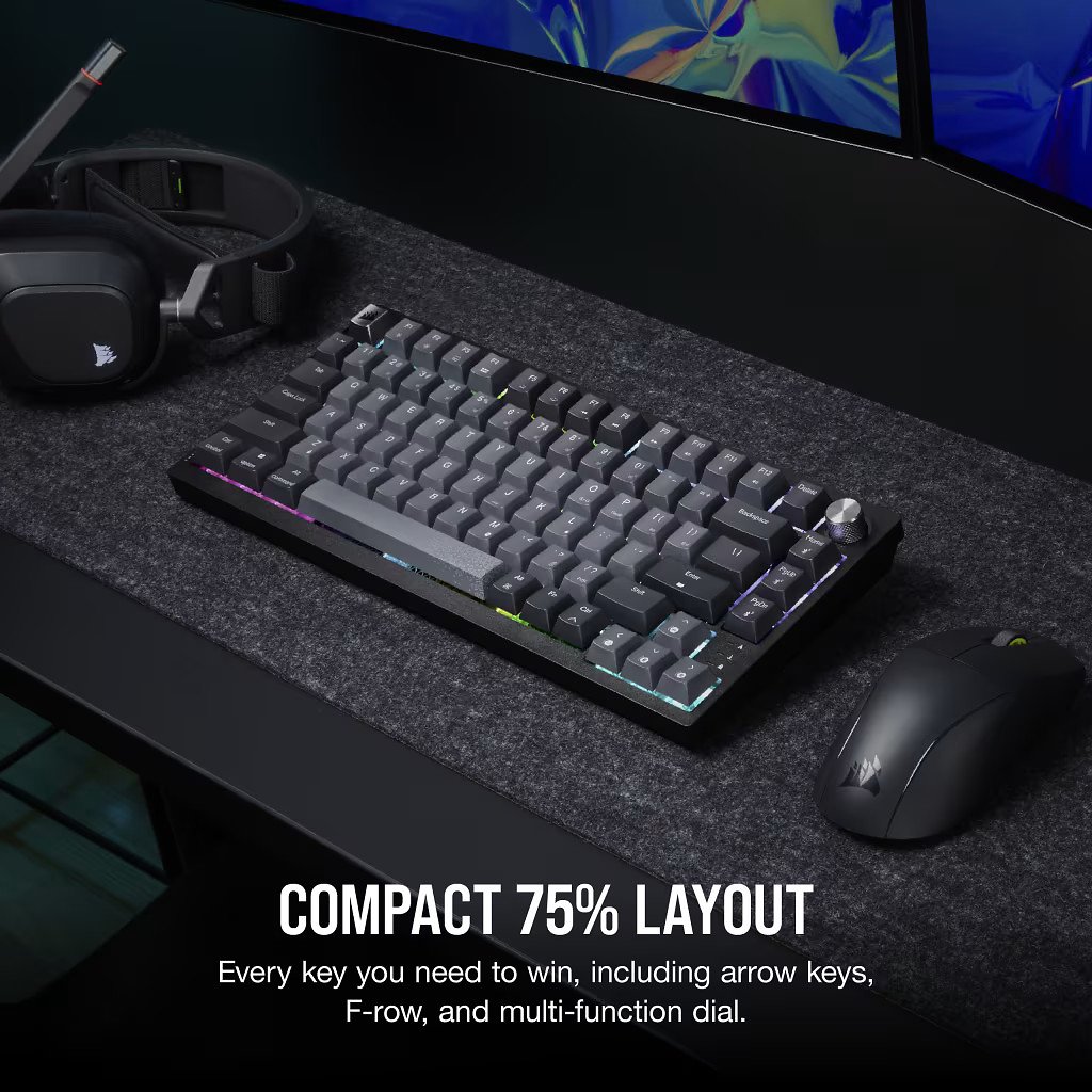 [22/02/2024] Corsair Gaming K65 Plus: Verkleinerte Wireless-Tastatur mit RGB für 160 Euro (1)