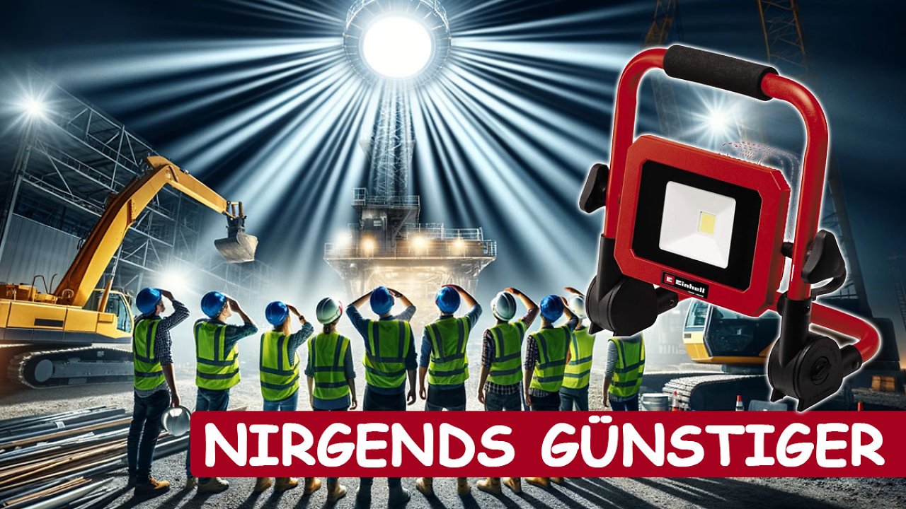[04/02/2024] Diese Einhell Akku-Lampe ist Amazons meistgekaufter Baustrahler: Und dort zum Bestpreis erhältlich