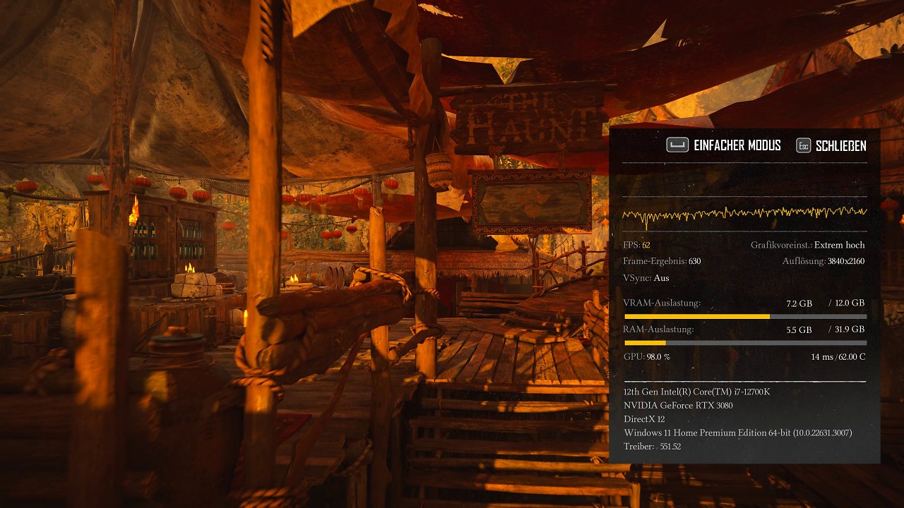 Skull and Bones: Grafik-Preset "Extrem hoch"