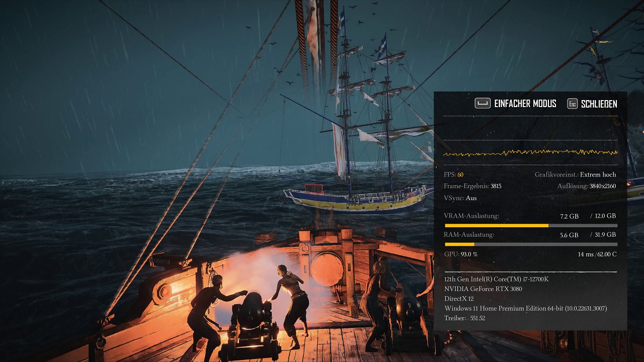 Skull and Bones: Grafik-Preset "Extrem hoch"