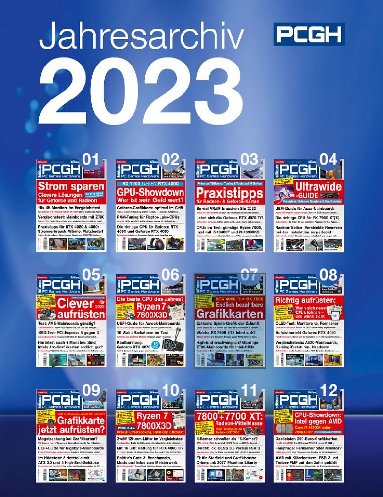 [07/02/2024] PC Games Hardware: Jahresarchiv 2023 auch als Download