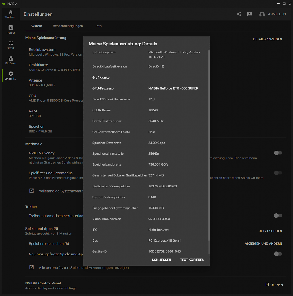 [21/02/2024] Nvidia App (Beta): Hardware Info - 