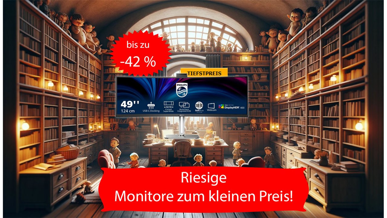 [15/02/2024] Riesiger Monitor-Deal