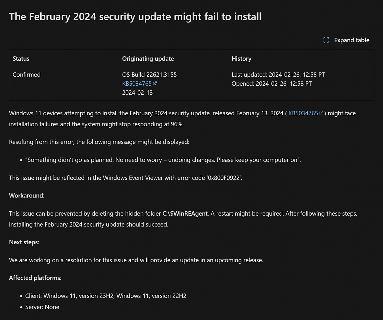 [27/02/2024] Windows 11