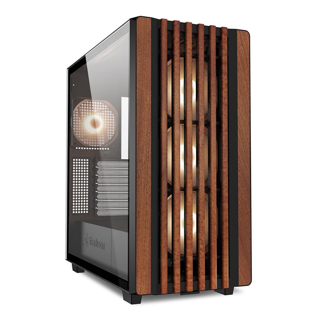 [06/02/2024] Sharkoon C70 RGB: Neuer Midi-Tower mit Holz und bis zu 11 Lüftern angekündigt (2)