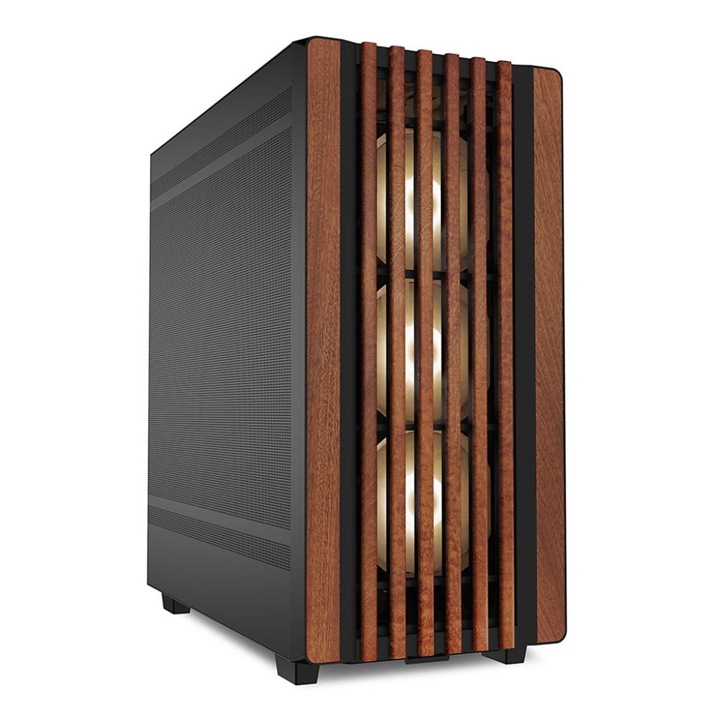 [06/02/2024] Sharkoon C70 RGB: Neuer Midi-Tower mit Holz und bis zu 11 Lüftern angekündigt (1)
