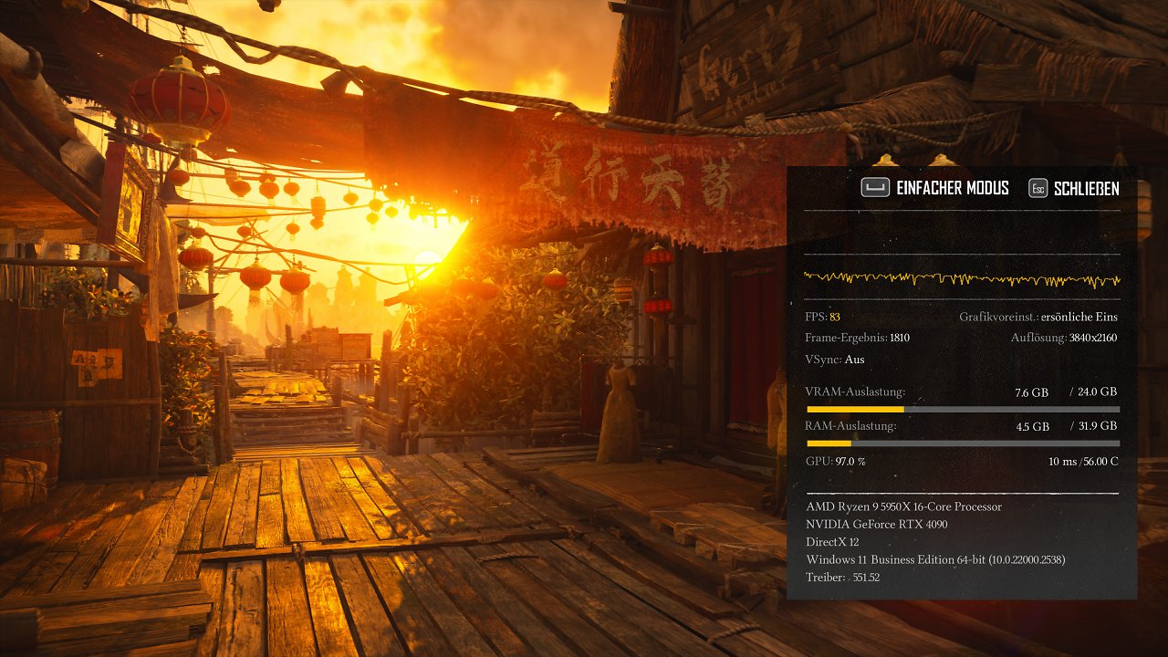 Skull and Bones PC Integrierter Benchmark