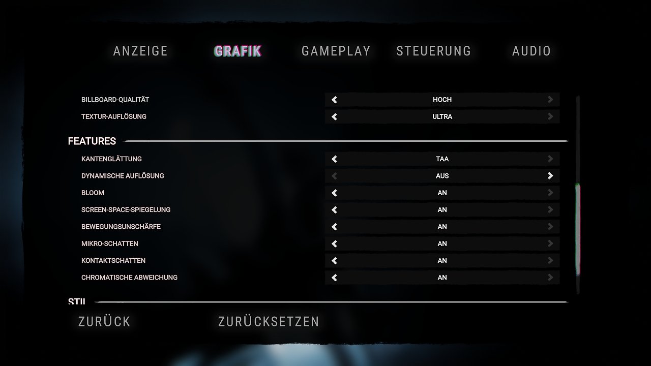 Sons of the Forest v1.0 Grafikoptionen 3