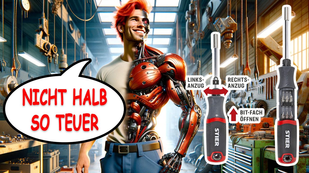 [11/02/2024] Nicht halb so teuer wie Hazet & Inbus, aber fast baugleich: Stier Ratschenschraubendreher für 19 Euro - mit Torx, Kreuz und Co.