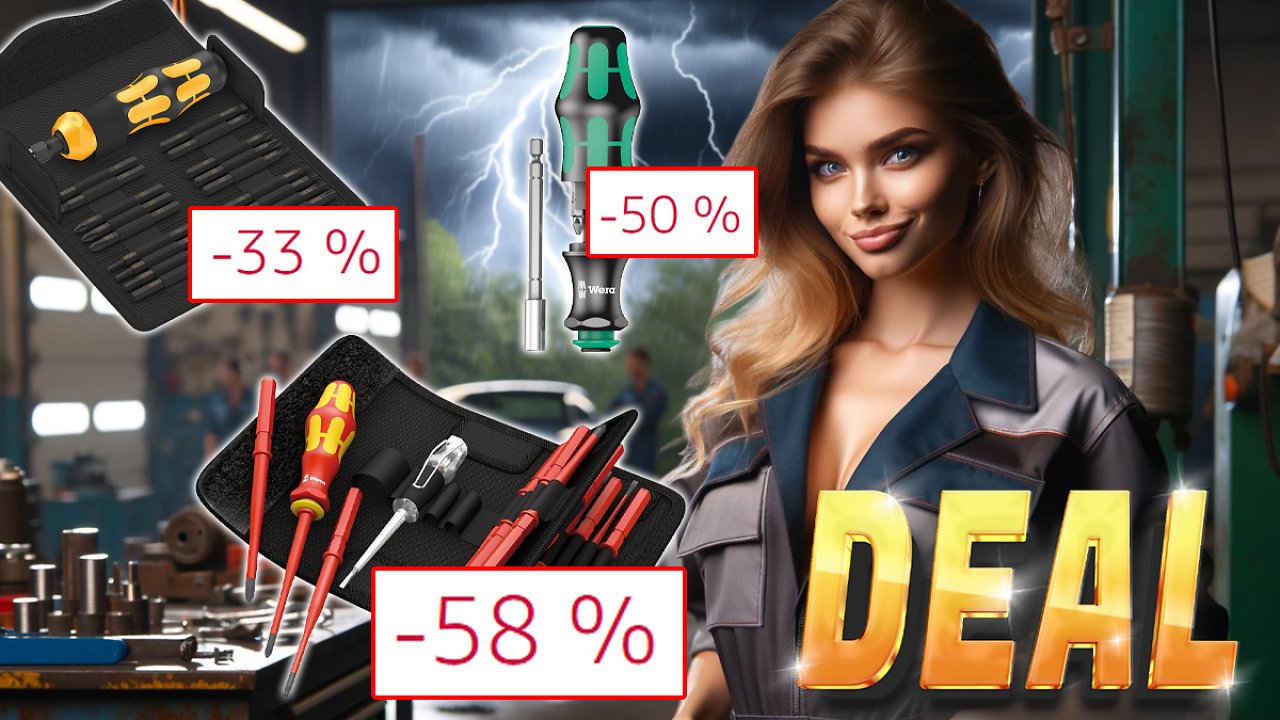 [25/02/2024] Amazon haut Wera raus: Bis zu 58 % Rabatt auf Wera Kraftform Produkte - VDE Schraubendreher, Bit-Handhalter und mehr!