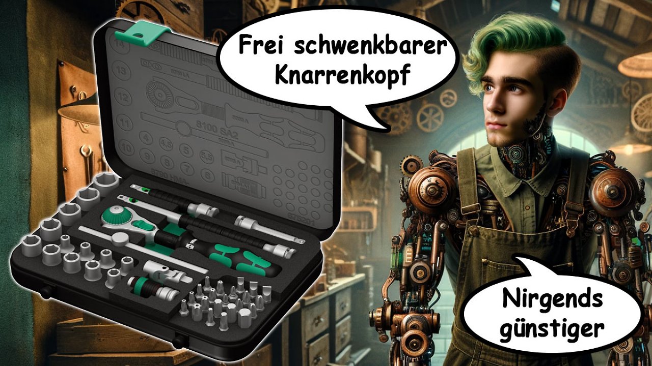 [24/02/2024] 5 Ratschen in einer, Bits, Nüsse & Zubehör: Wera Zyklop Speed 8100 nirgendwo günstiger im Angebot