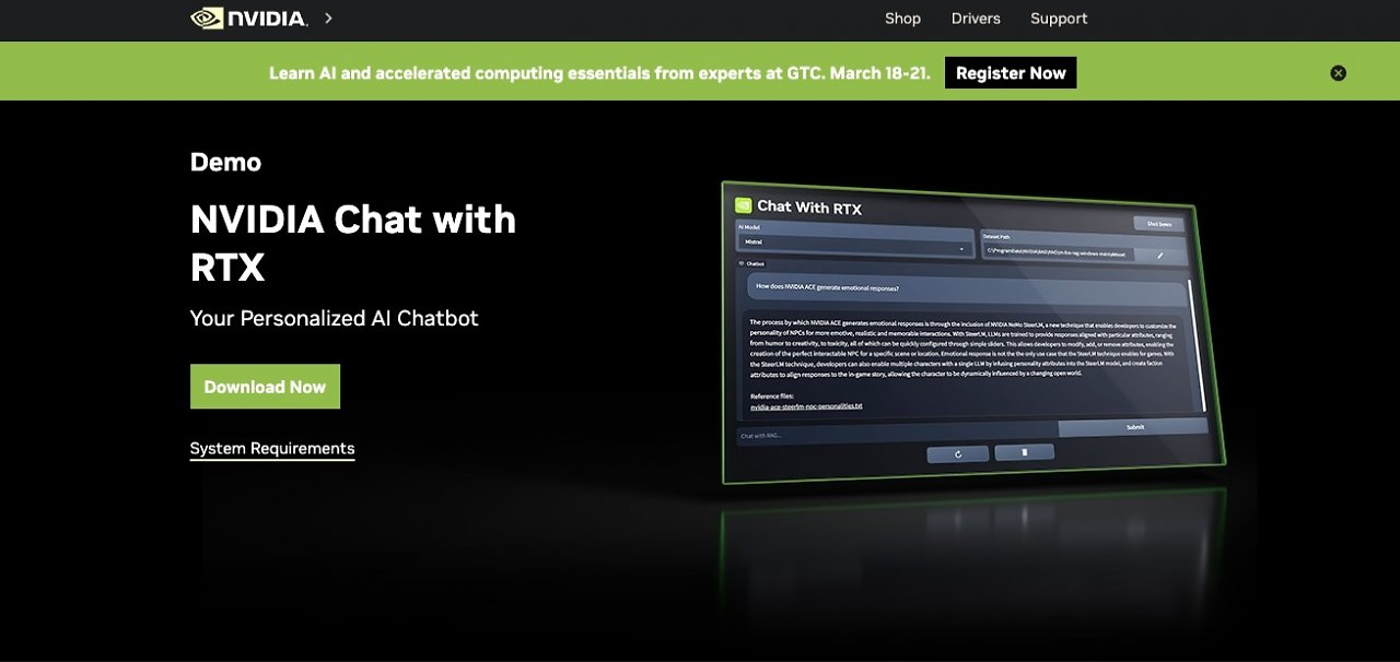 [14/02/2024] Chat with RTX by Nvidia