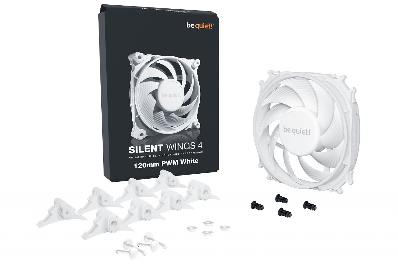 [27/03/2024] Silent Wings 4 White: Be Quiet bringt seine High-End-Lüfter in Wei (6)