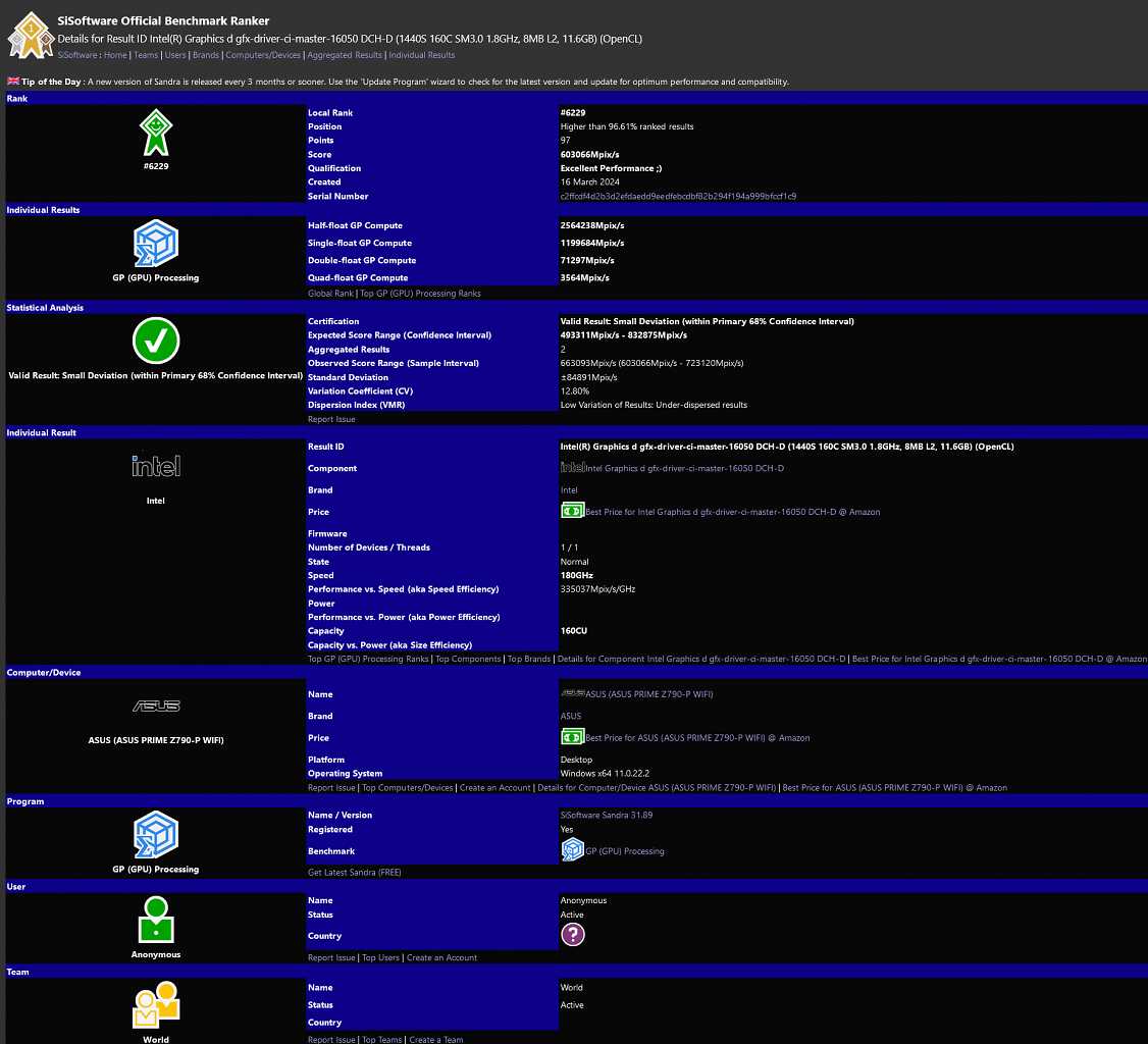 Xe²-HPG ("Battlemage") mit 2.560 Shader-Einheiten
