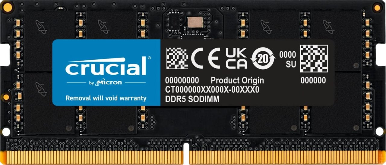 [13/03/2024] DDR5-Arbeitsspeicher: Erstmals RAM-Modul mit 12 GiB von Crucial gesichtet (1)