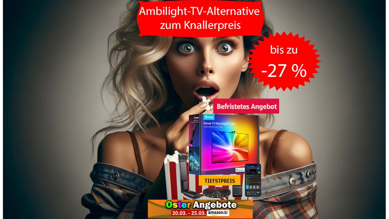 [21/03/2024] Govee TV Hintergrundbeleuchtung Deal zu Ostern 2024