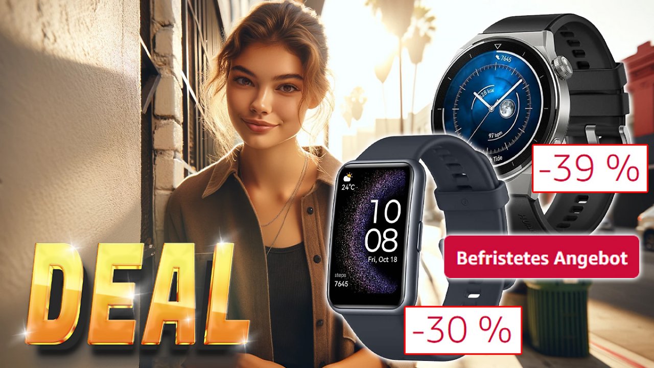 [19/03/2024] Nur für kurze Zeit! Amazon haut große Auswahl beliebter Huawei Smartwatches raus - Preise ab 39 Euro&nbsp;