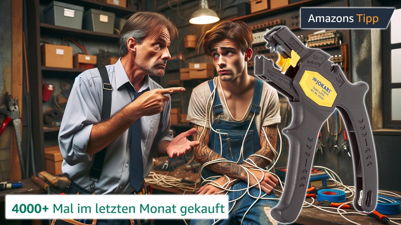 [06/03/2024] Mit dem Seitenschneider abisolieren, das empfehlt sich nicht: Tausende kaufen diesen Amazon-Bestseller