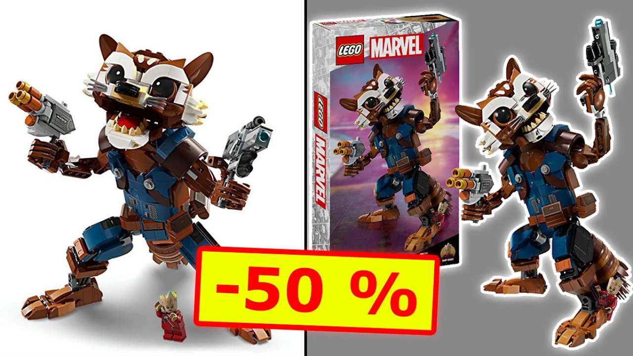 [15/03/2024] Preis halbiert! Lego Marvel Rocket & Baby Groot mit Mega-Rabatt bei Media Markt