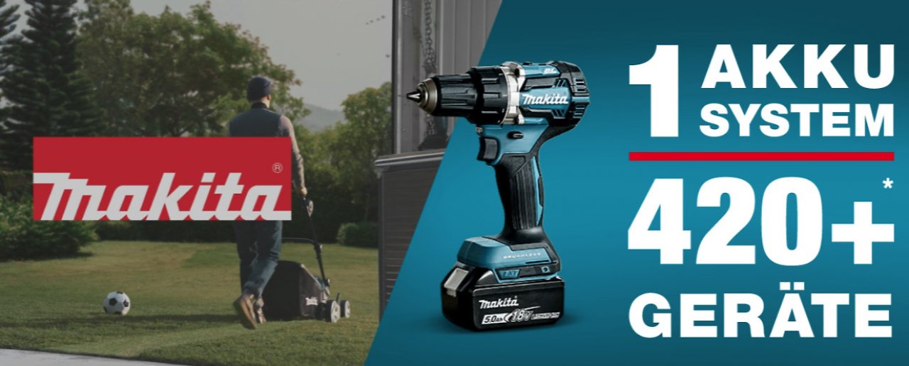 Das Makita 18V Akku-System ist gut für die Umwelt und den Geldbeutel.