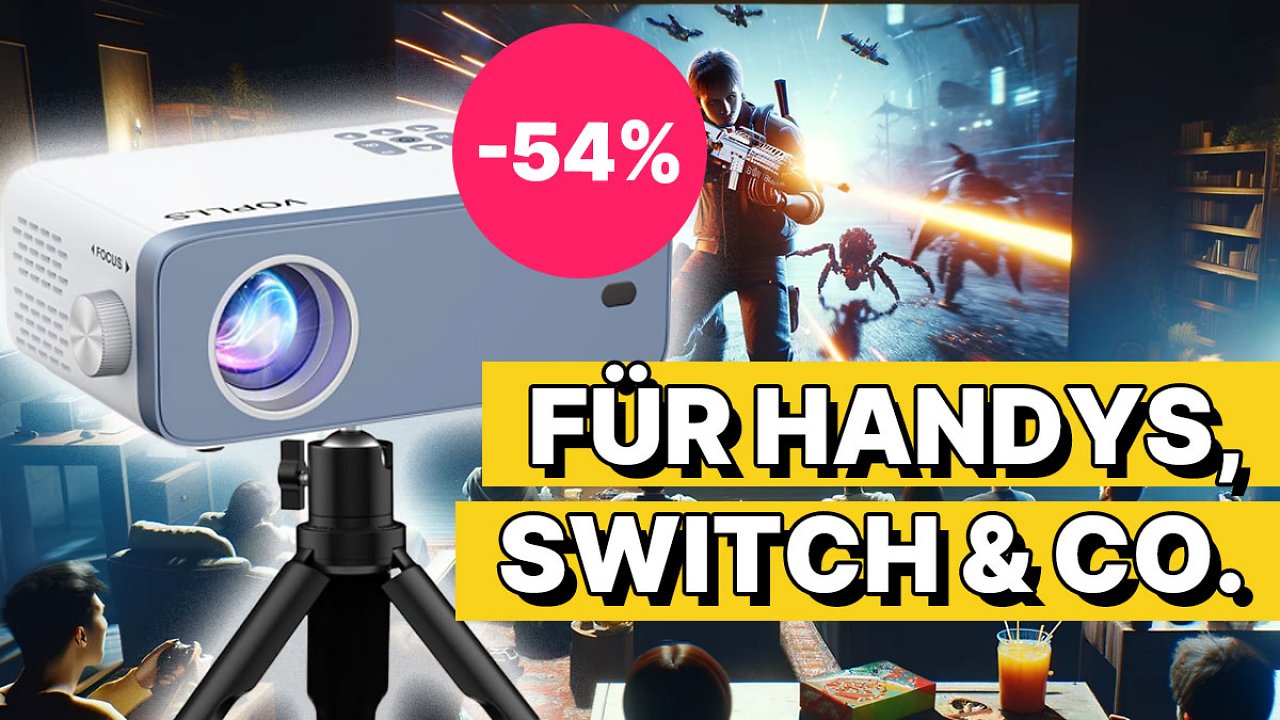 [14/03/2024] Kinofeeling dank doppeltem Rabatt: Bestseller Full-HD Mini-Beamer kostet nur 64,99€ - Angebot läuft bald ab!