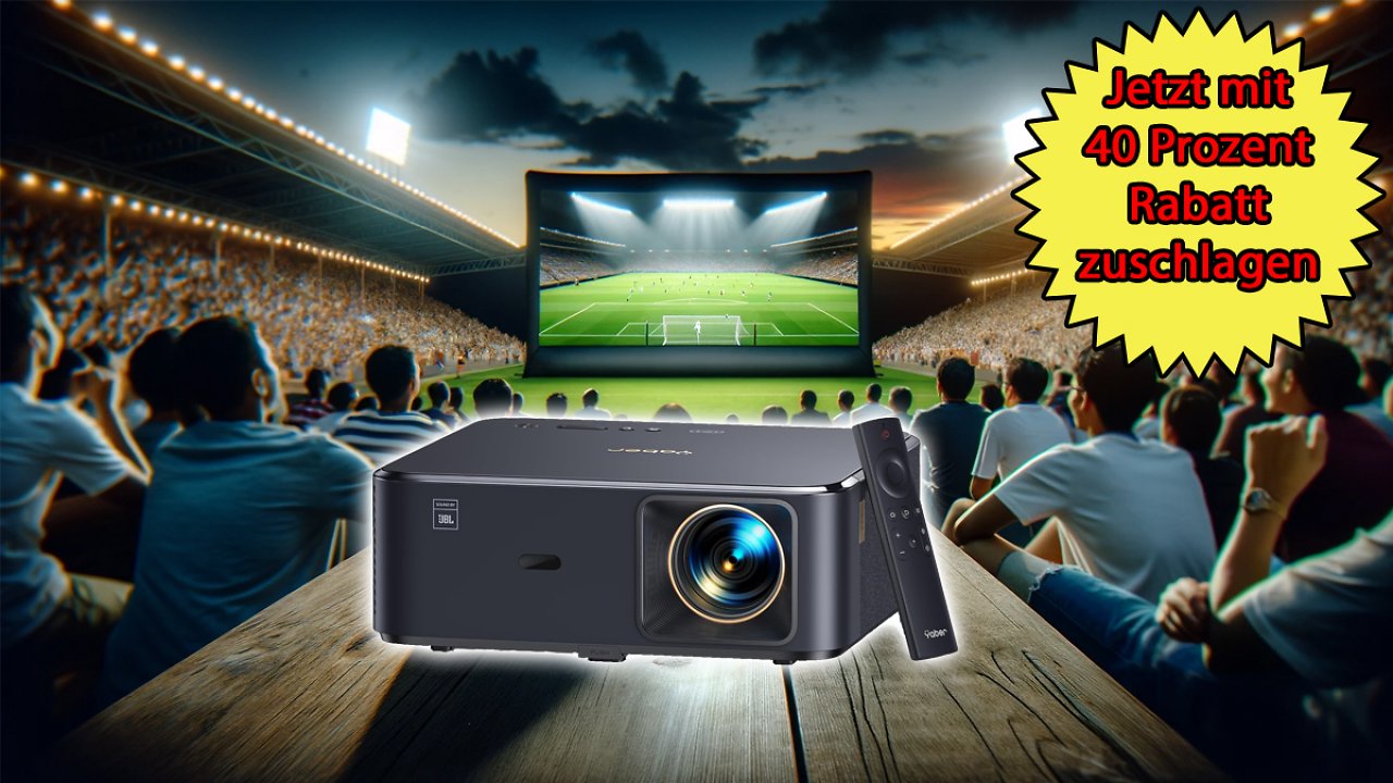 [13/03/2024] Beamer 4K Heimkino mit TV-Dongle, NFC, Dolby Audio, Sound von JBL