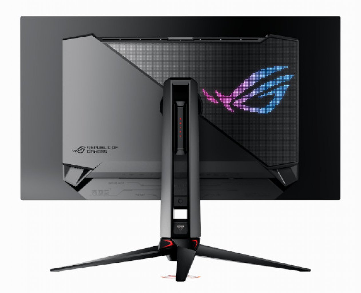 [15/03/2024] Rückseite des Asus ROG Swift OLED PG32UCDM.