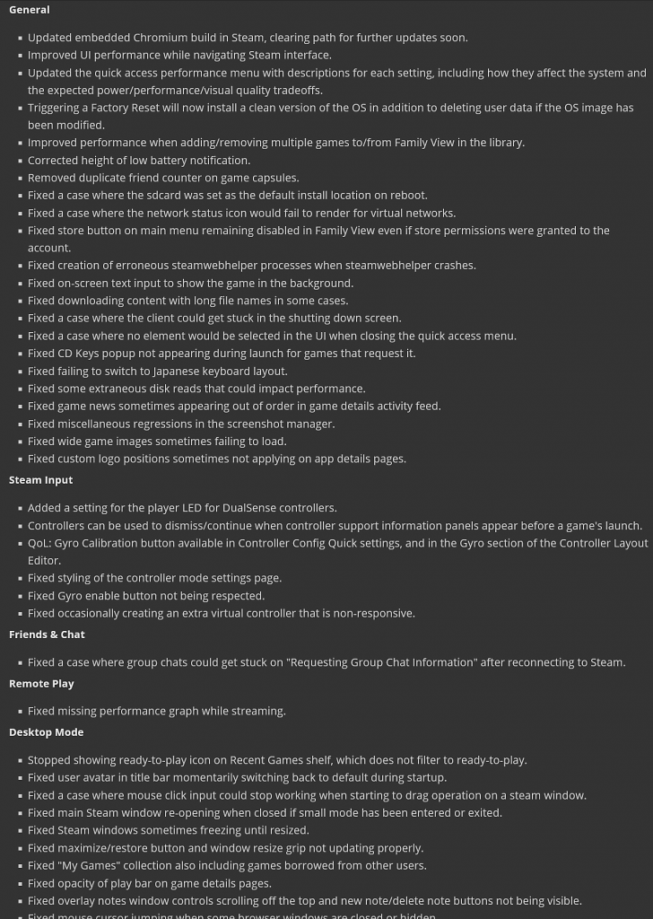 [01/03/2024] Steam Update