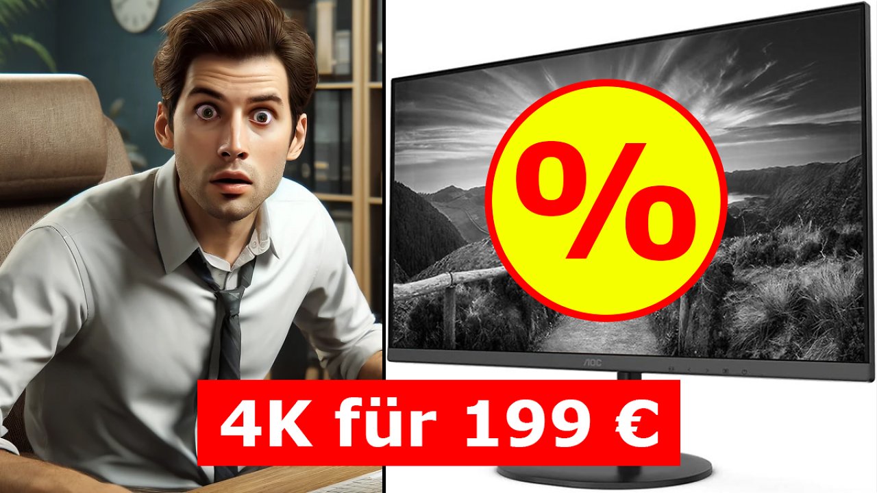 [10/04/2024] Wirklich wahr: Amazon drückt AOC-Monitor mit 4K UHD auf 199 Euro (27 Zoll IPS)