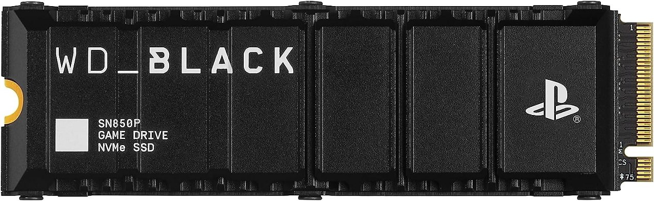 Die WD Black SN850P verfügt bereits über einen Kühlkörper in der geeigneten Größe. Die SSD wird von Sony empfohlen.