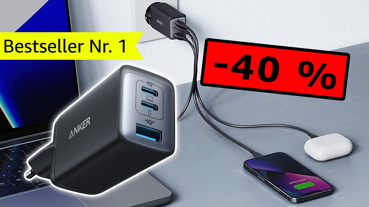 [05/04/2024] Für Samsung Galaxy, Apple iPhone & Co.: Anker USB-Ladegerät stark reduziert bei Amazon