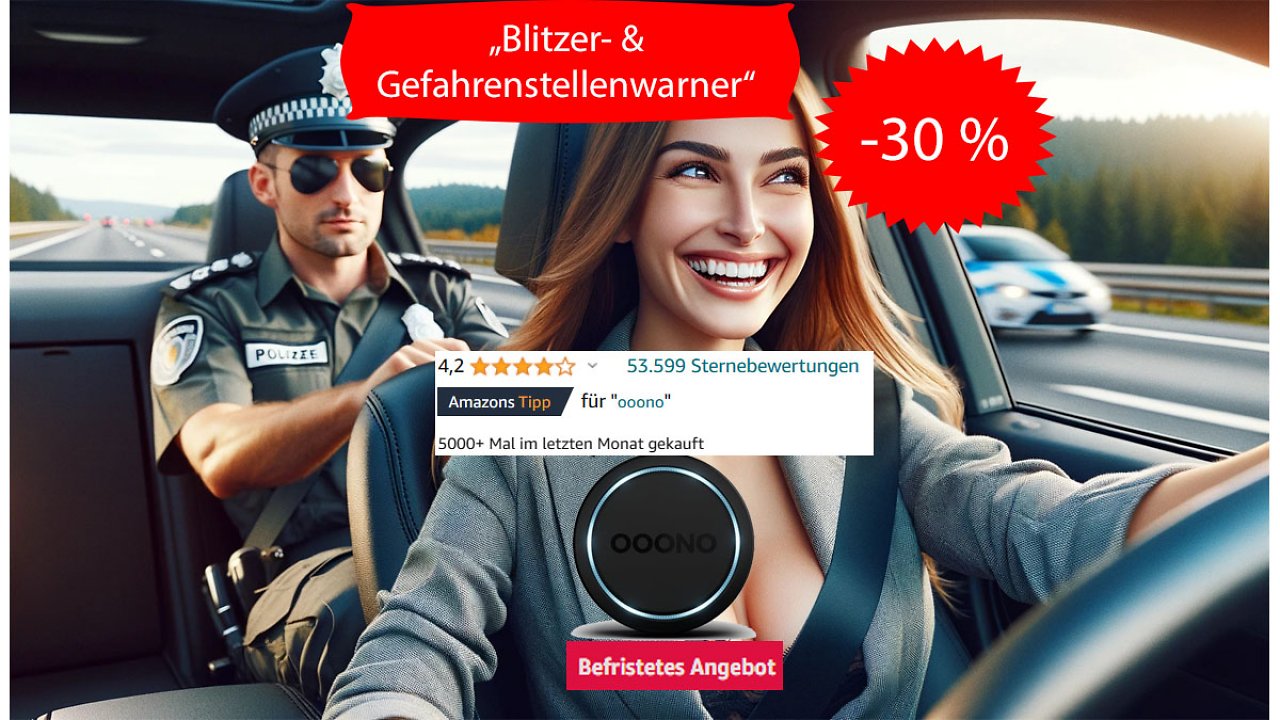 [04/04/2024] Auto Blitzerwarner Ooono Co Driver 1 Deal
