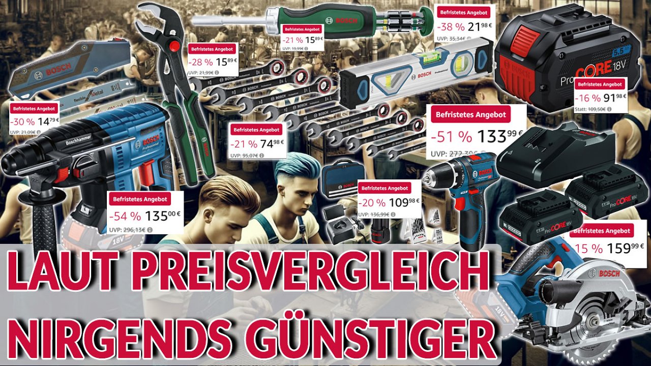 [28/04/2024] Kein Dauerrabatt: Kurze Zeit wirft Amazon Bosch Pro & Grün zum Bestpreis raus - Pro-Core-Akku 18V, Akkuschrauber, Schraubendreher, Ratschenschlüssel, Kreissäge uvm.
