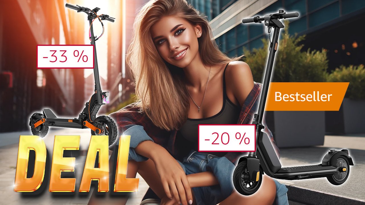 [01/04/2024] Kein Aprilscherz! Bis zu 300 Euro Rabatt auf Bestseller E-Scooter von Segway, Niu und mehr im Amazon Angebot