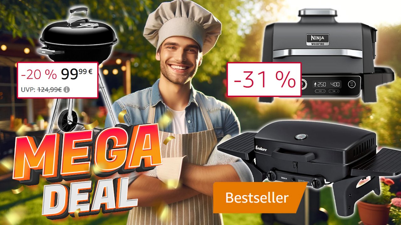 [01/04/2024] Scharfe Deals für scharfe Grills: Weber, Ninja und Enders Bestseller auf Amazon zu besonders attraktiven Preisen - Holzkohlegrill, Smoker, Gas- und Elektrogrill