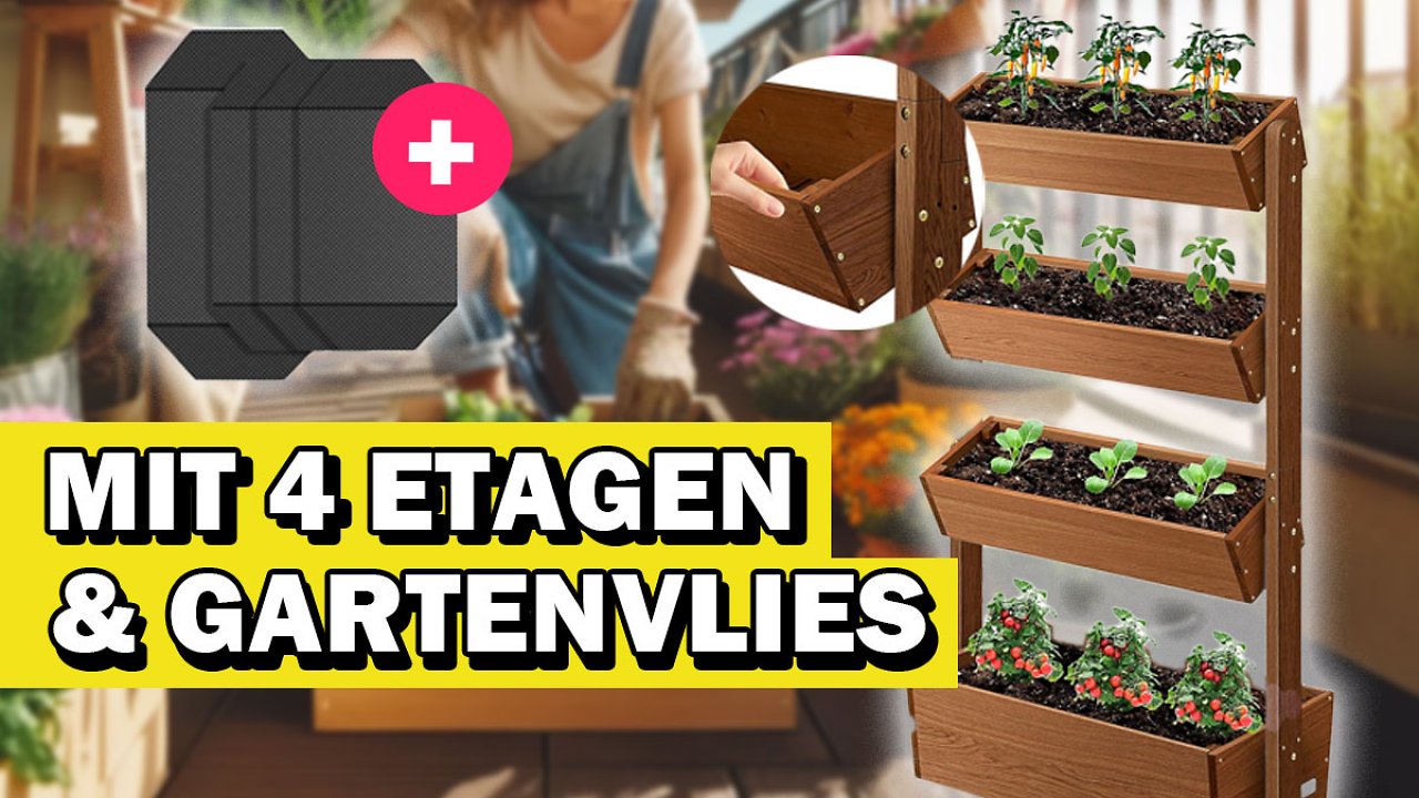 [11/04/2024] Ernte gut, alles gut: Kleines Treppen-Hochbeet für Balkon nur kurz 15% reduziert - jetzt als urbaner Gärtner verwirklichen