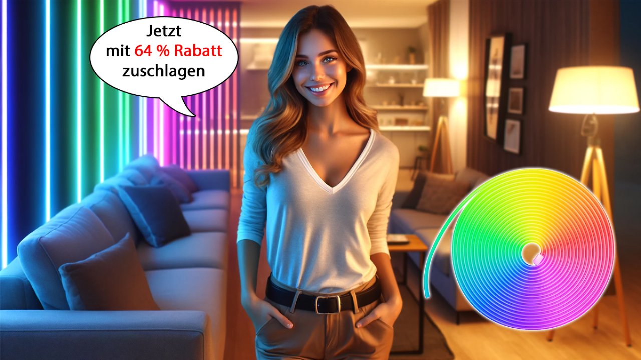 [16/04/2024] Preisfehler bei Amazon? Smarter LED-Leuchtstreifen dank 64 % Rabatt zum Schnäppchenpreis verfügbar