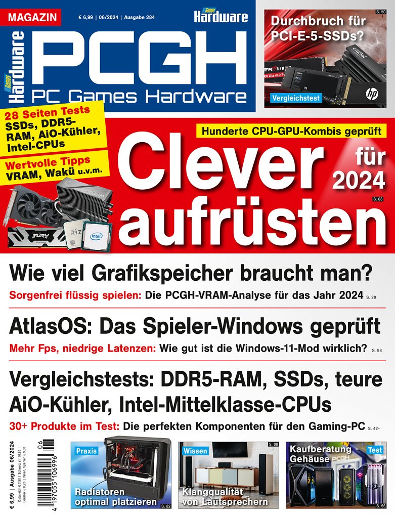 [22/04/2024] Magazin-Cover der PCGH-Ausgabe 06/24.